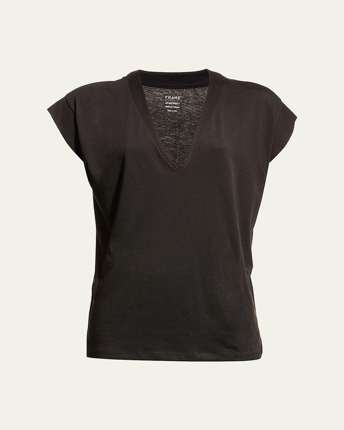 Le Mid Rise V-Neck Tee Product Image