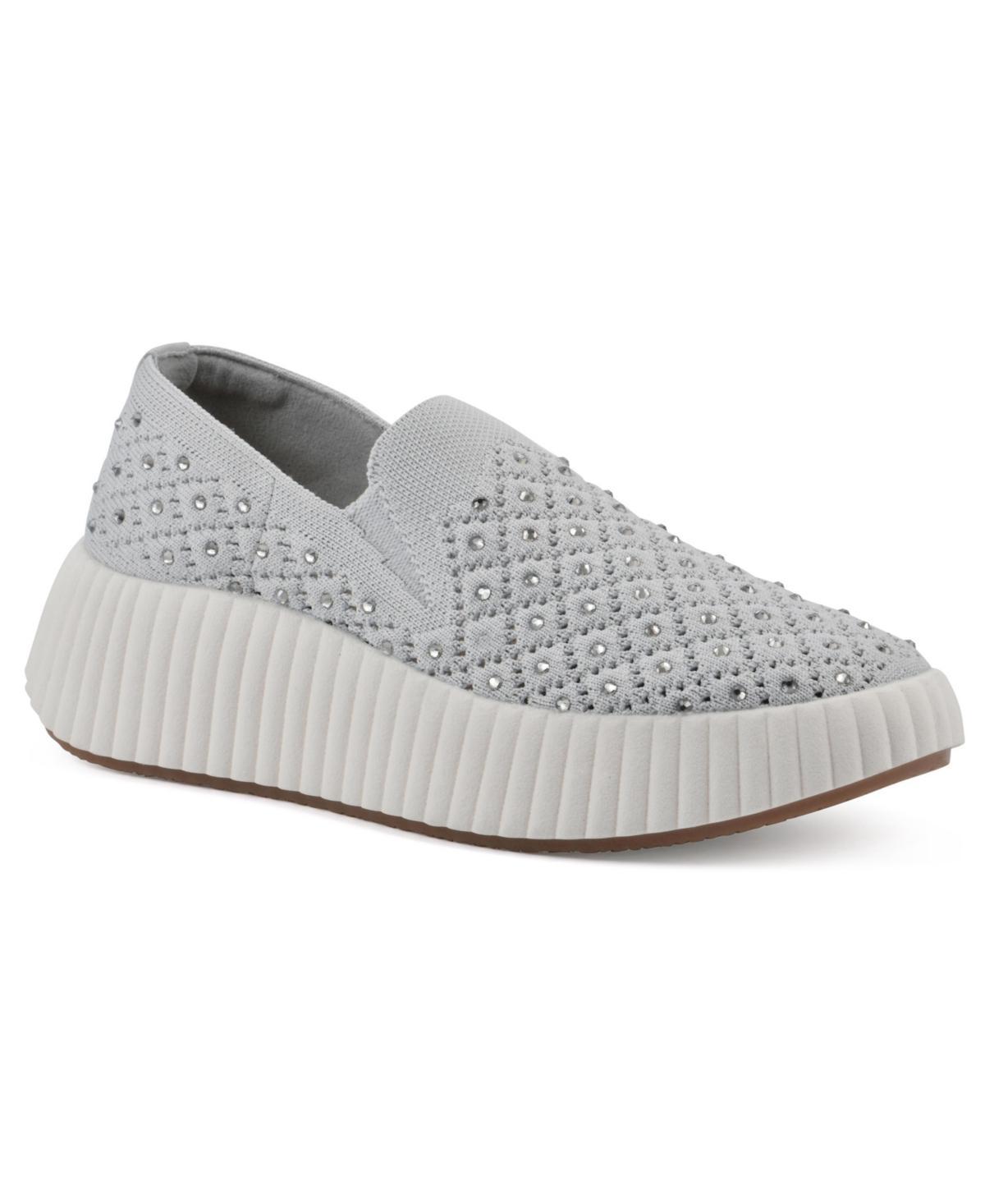 White Mountain Womens Dyles Platform Slip On Sneakers Product Image