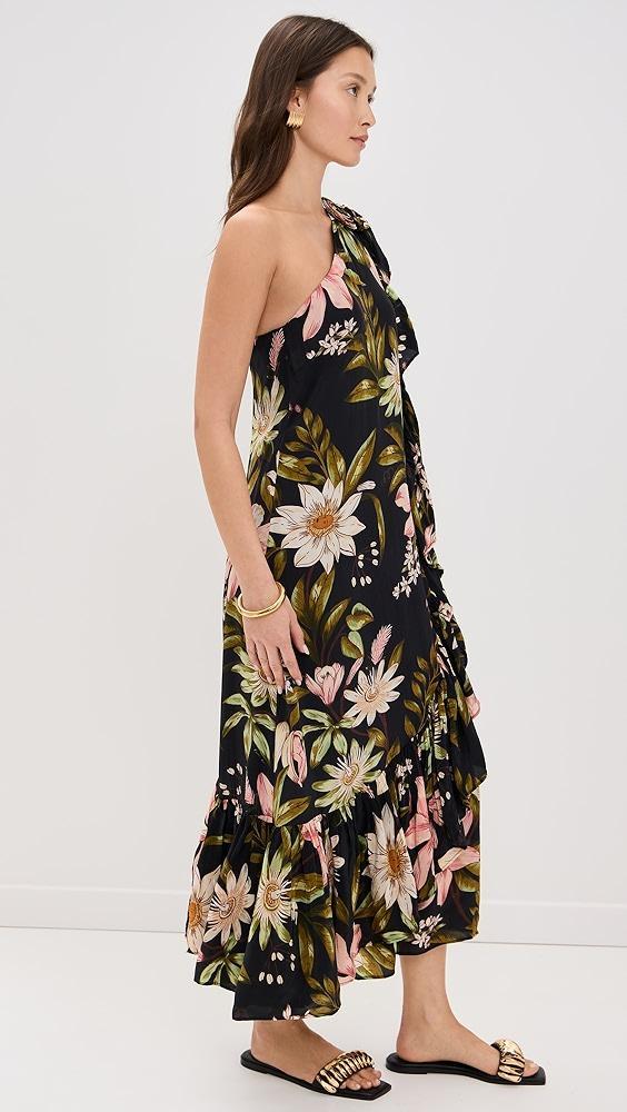 FARM Rio One Shoulder Ruffled Maxi Dress | Shopbop Product Image