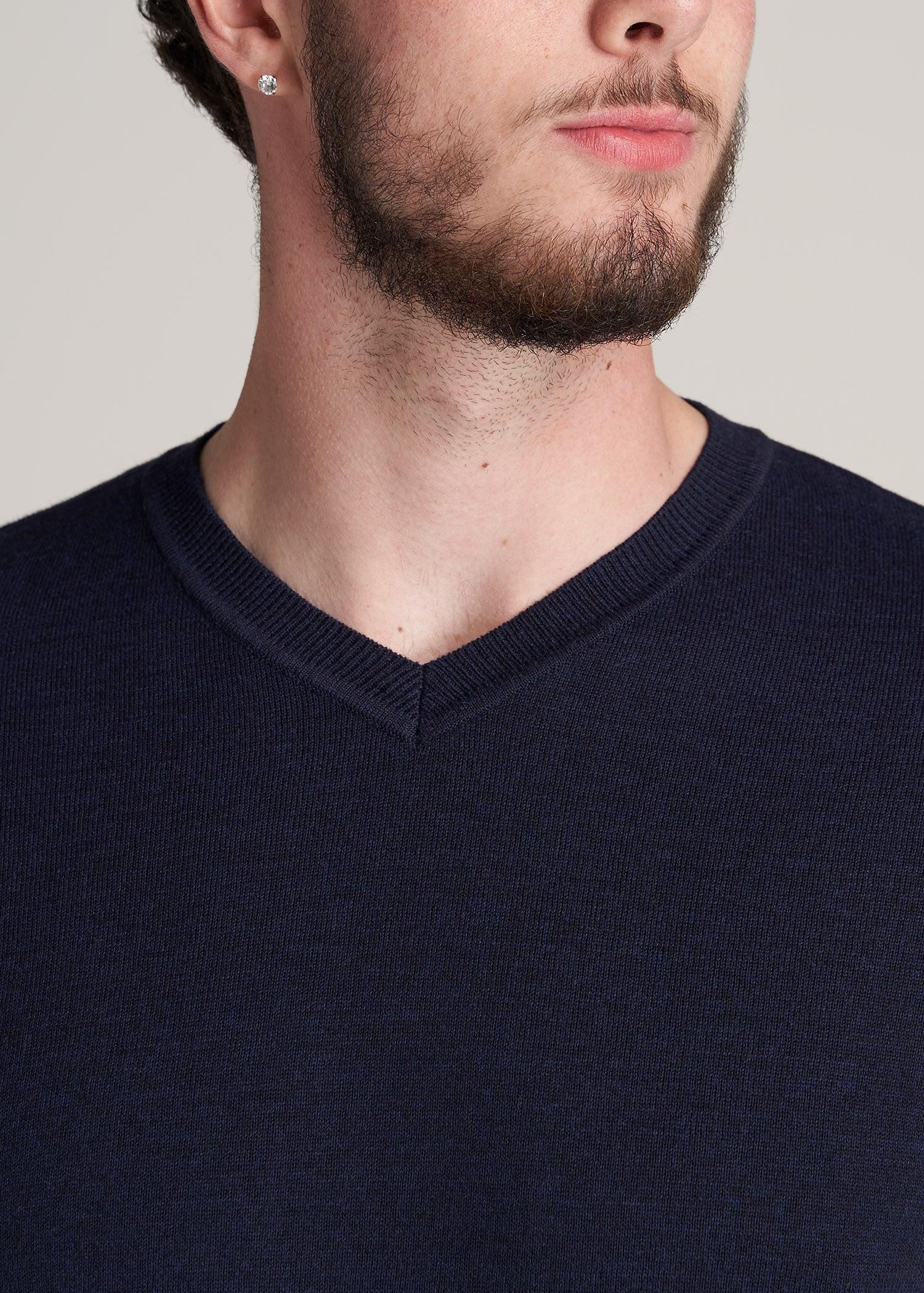 Everyday V-Neck Tall Men's Sweater in Patriot Blue Male Product Image