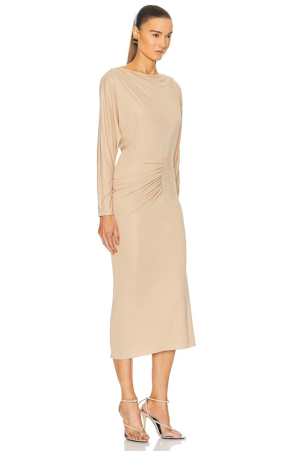 Womens Oron Gathered Long-Sleeve Dress Product Image