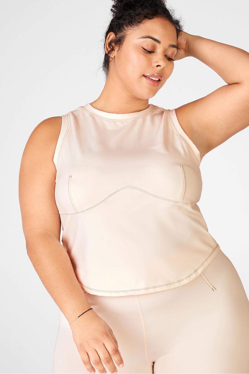 Fabletics Victoria Tank Top Womens pink plus Size 4X Product Image