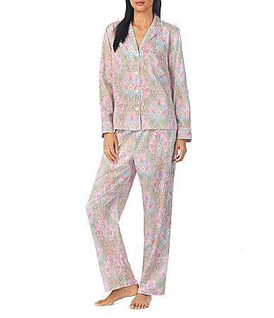 Lauren Ralph Lauren Print Cotton Blend Pajamas Product Image