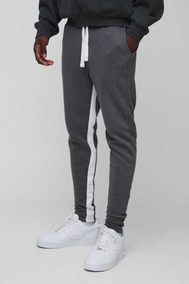 Skinny Fit Gusset Sweatpants | boohooMAN USA Product Image