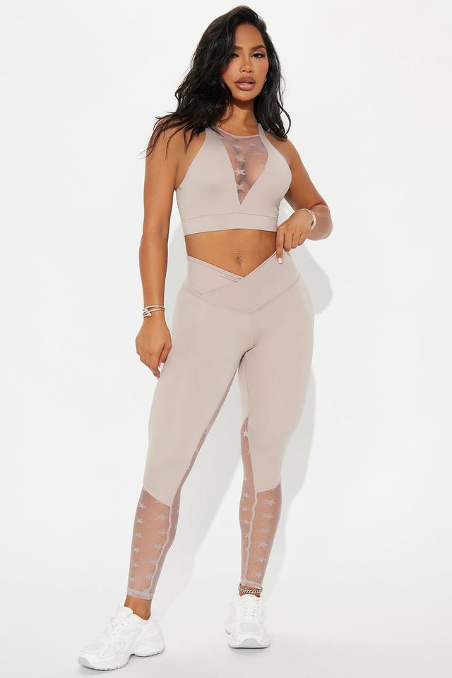 All Star Mesh Active Legging - Mocha Product Image