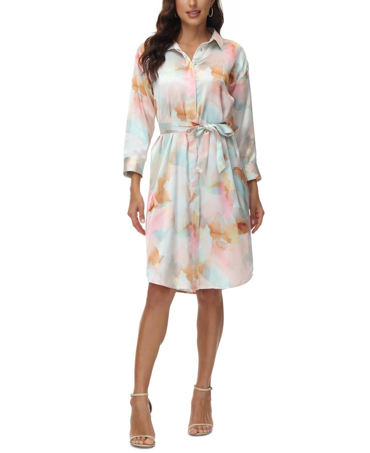 Frye Womens Harper Satin Shirtdress Product Image