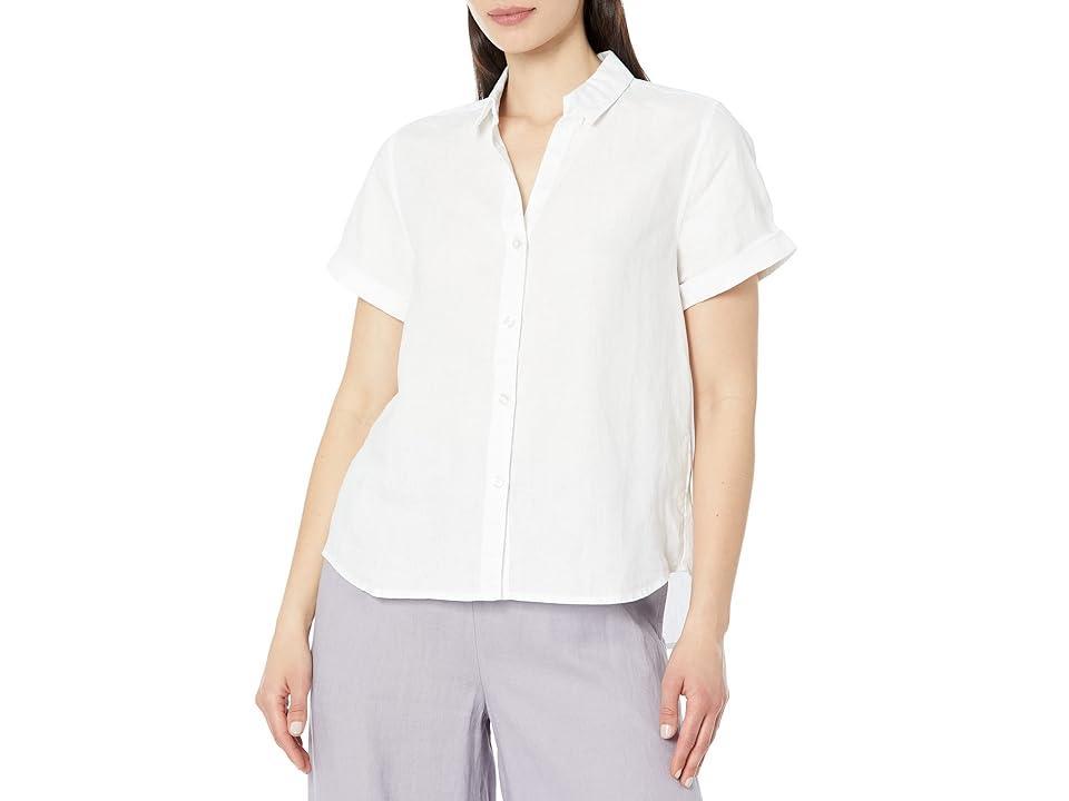 Tommy Bahama Coastalina Short Sleeve Camp Shirt (White) Women's Clothing Product Image