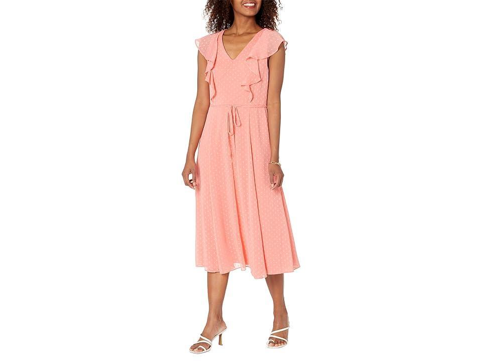 Tommy Hilfiger Clip Chiffon Dress (Bloom) Women's Dress Product Image