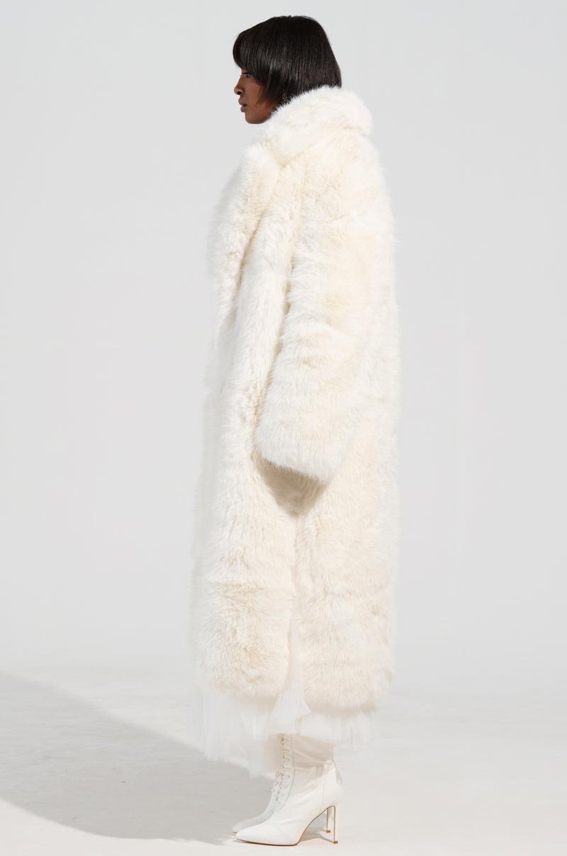 BCARDI LONG LUXE FAUX FUR TRENCH Product Image