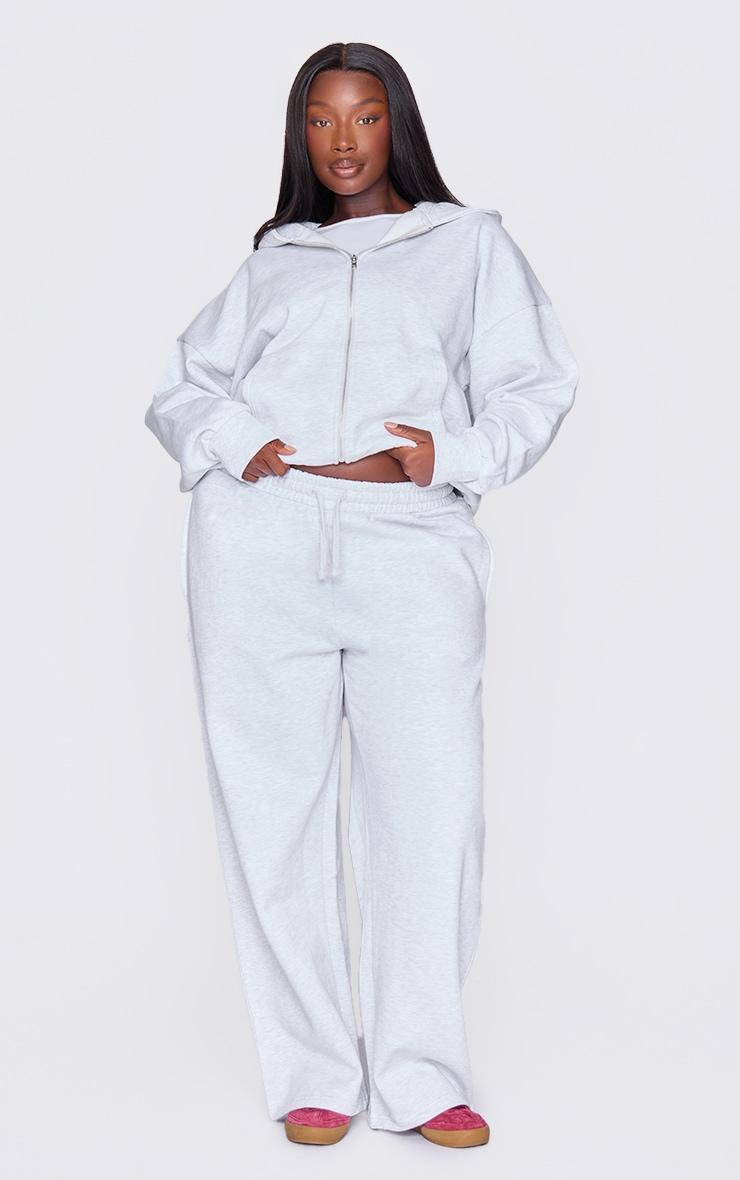 Plus Grey Premium Wide Leg Sweat Sweatpants product image