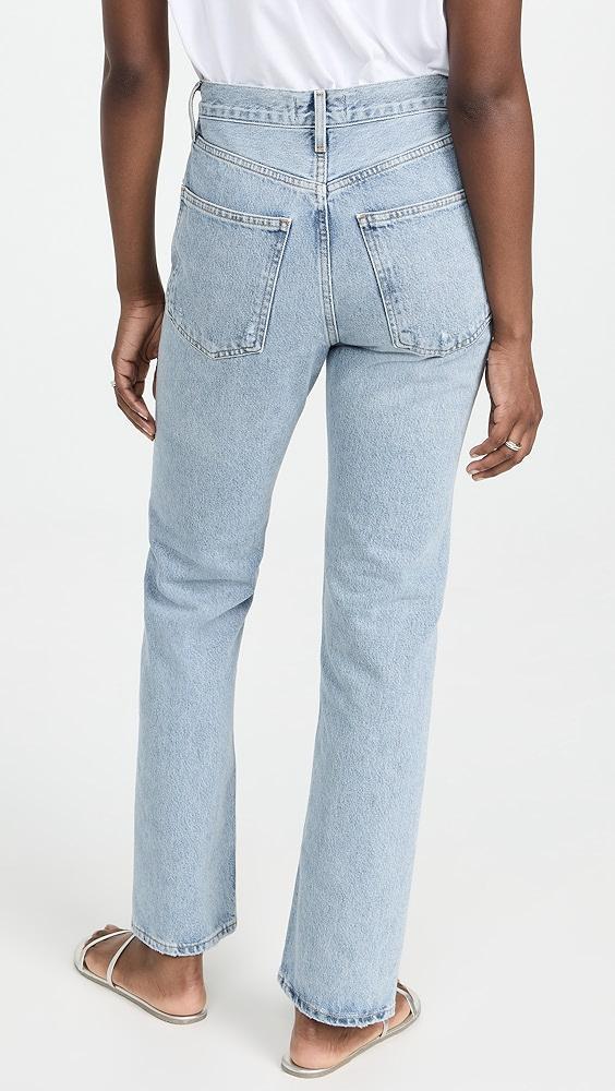 AGOLDE Lana Mid Rise Straight Jeans | Shopbop Product Image