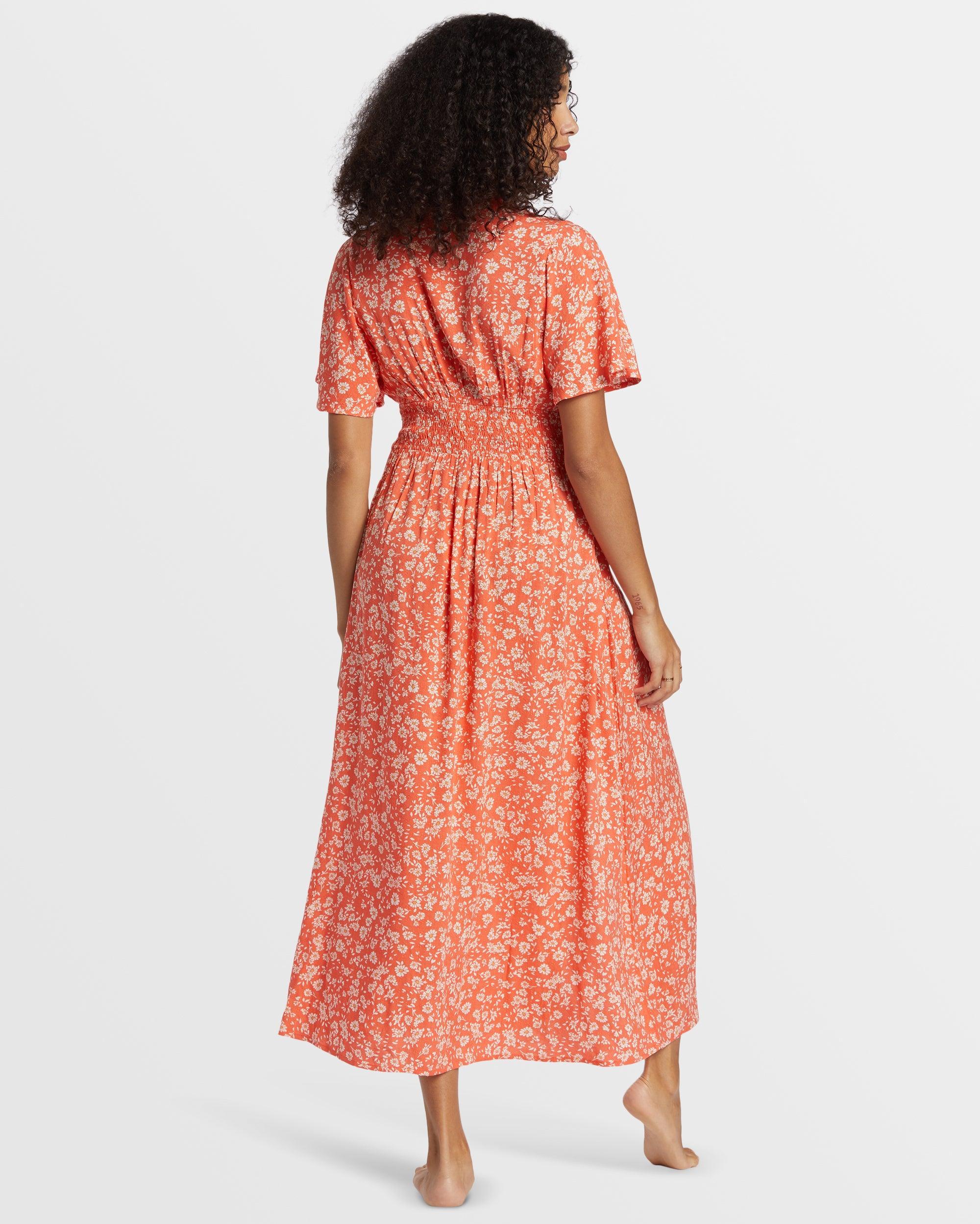 Floral Dreamer Maxi Dress - Papaya Female Product Image