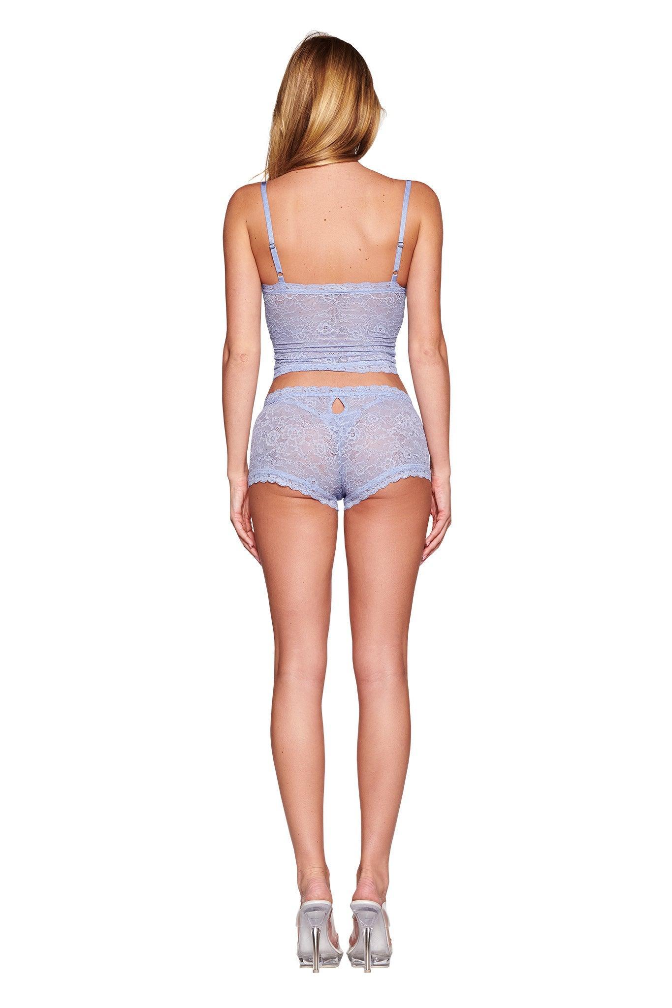 SERINA TANK - BLUE : LACE Product Image