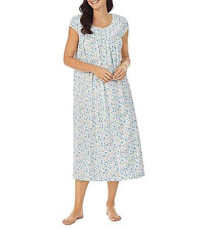 Eileen West Cap Sleeve Ballet Gown (Wild Flower) Women's Pajama Product Image