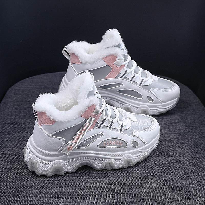 Platform Lace Up High Top Sneakers Product Image