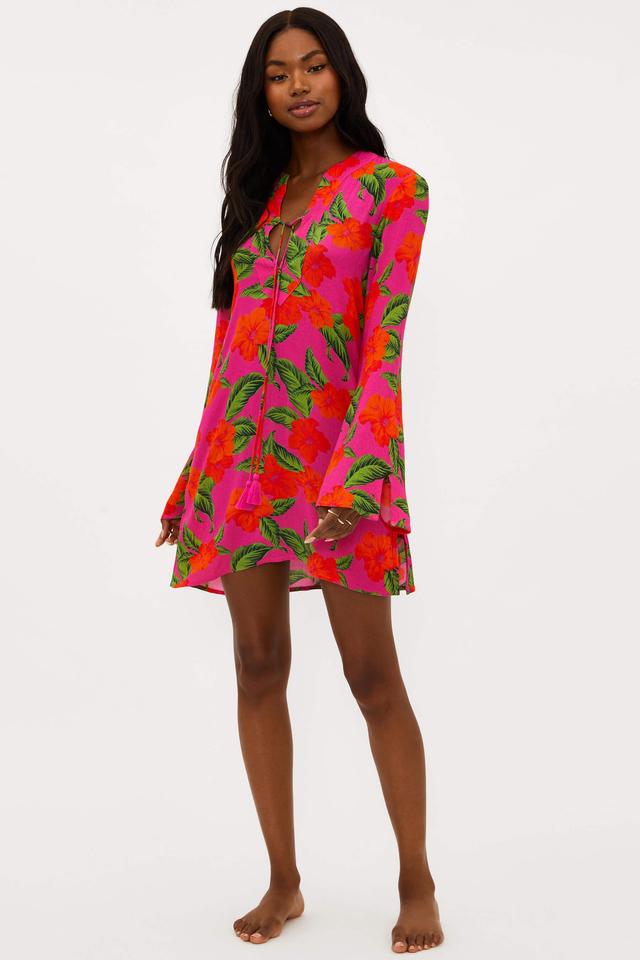 Luana Kaftan Hibiscus Sunset Product Image