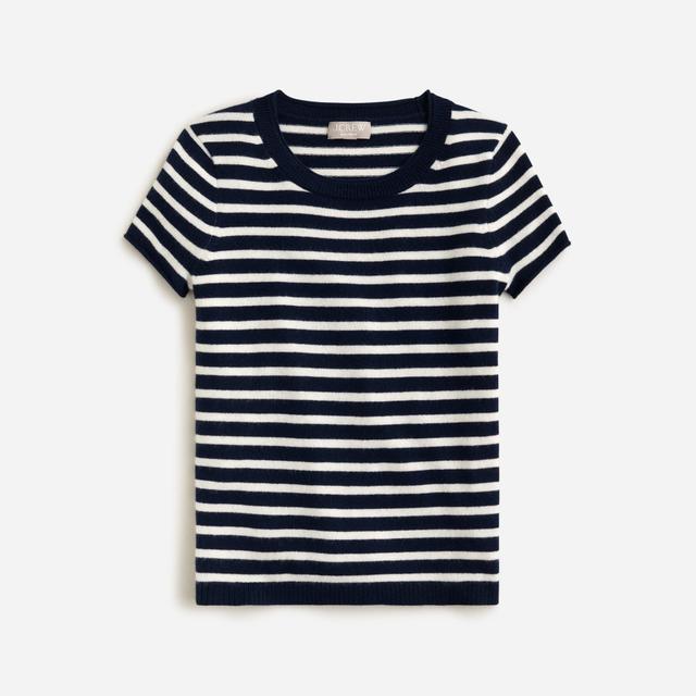 Cashmere relaxed T-shirt in stripe Product Image