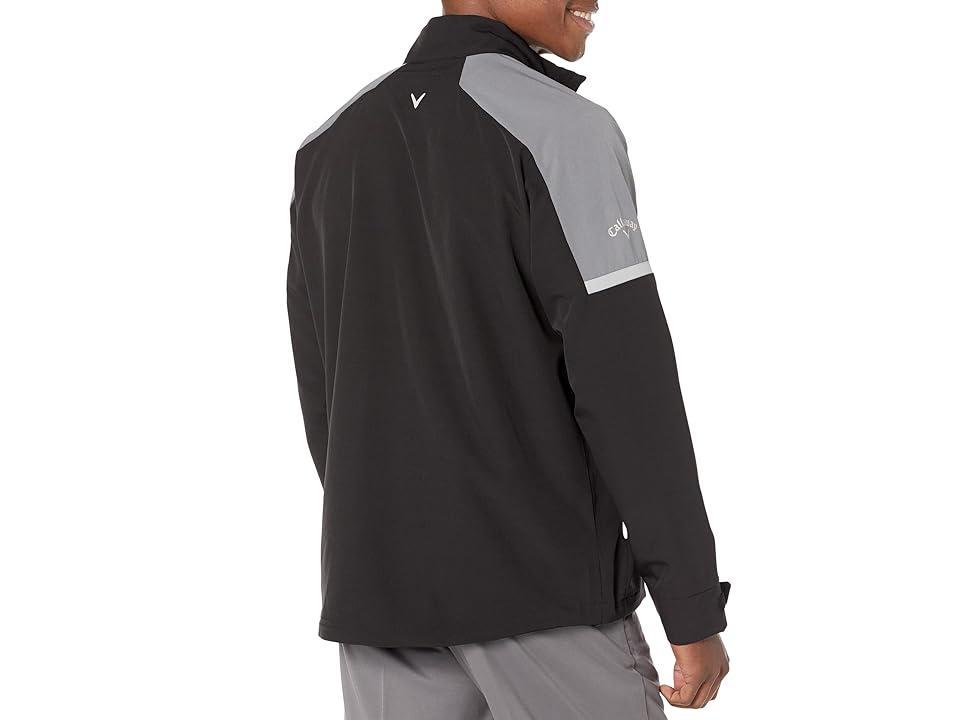 Callaway Full Zip Wind Water-Resistant Jacket (Caviar) Men's Clothing Product Image