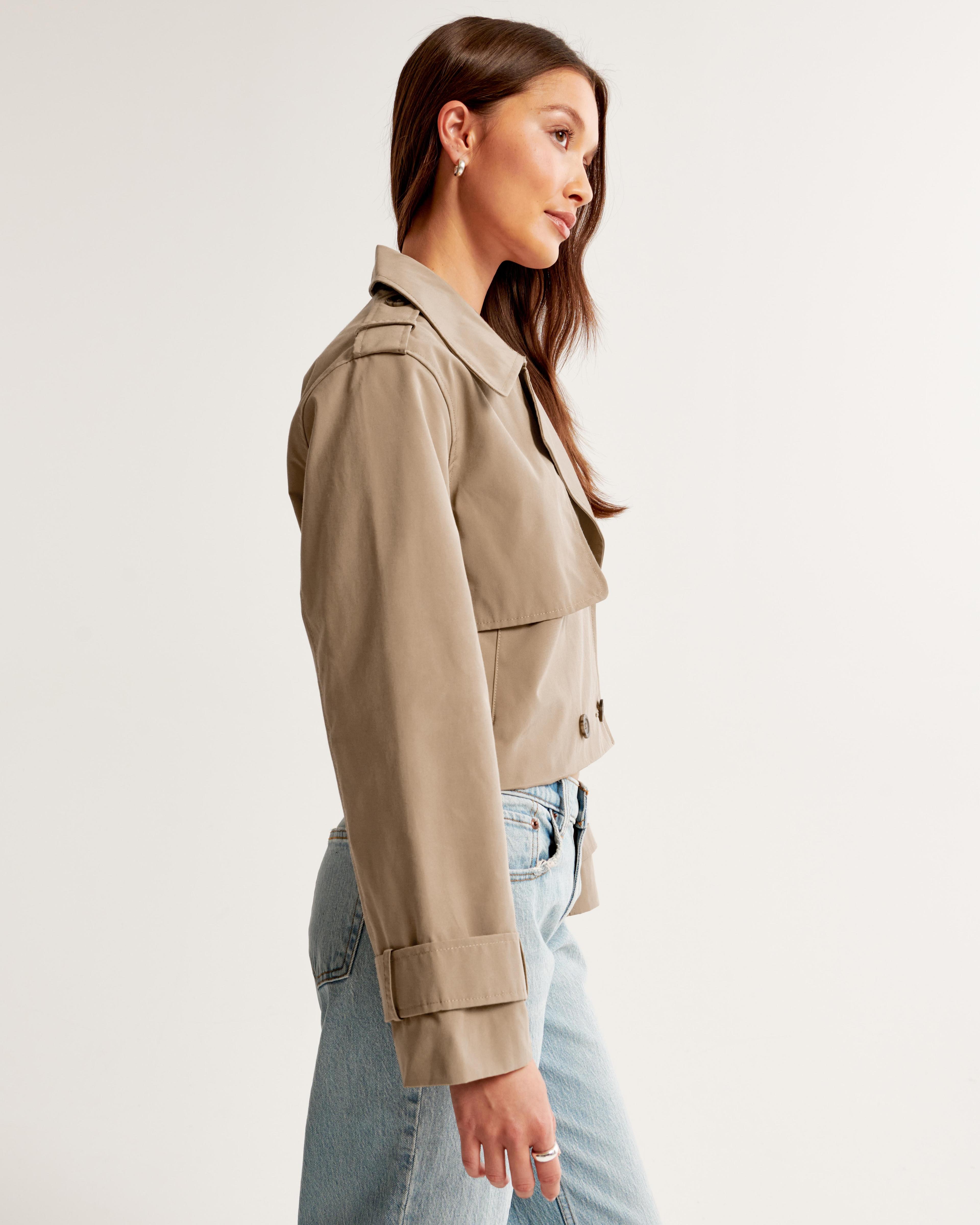 Cropped Trench Coat Product Image