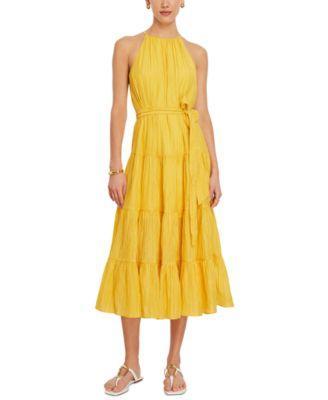 Bcbg New York Womens Tiered Halter-Neck Maxi Dress Product Image