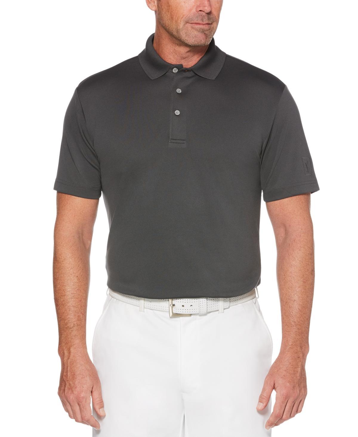 Pga Tour Mens Airflux Solid Mesh Short Sleeve Golf Polo Shirt Product Image