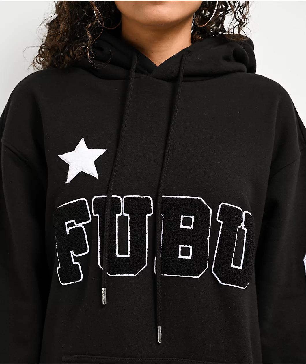 FUBU Chenille Logo Black Hoodie Product Image