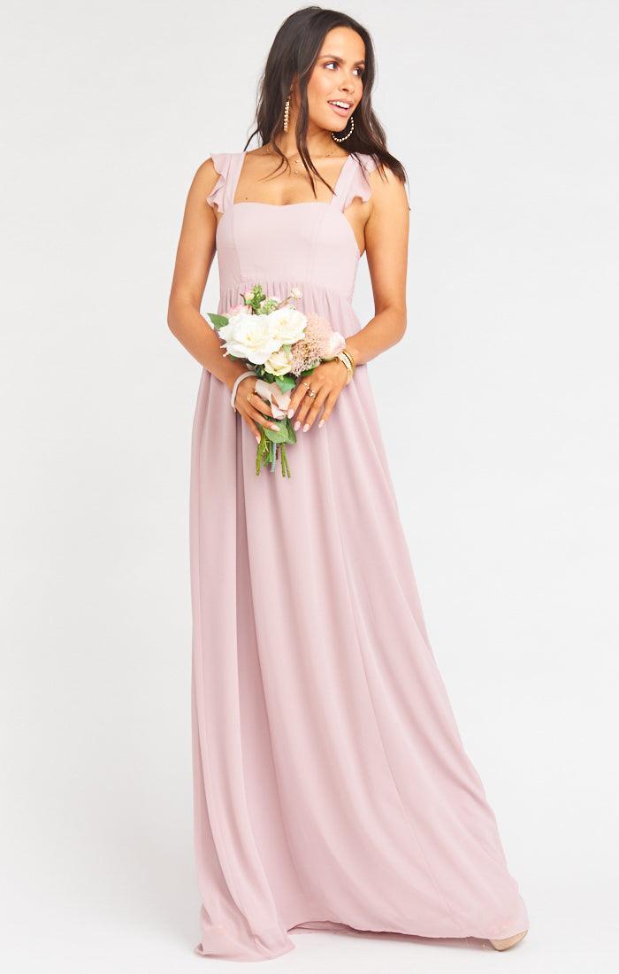 June Maxi Dress ~ Neutral Mauve Chiffon product image