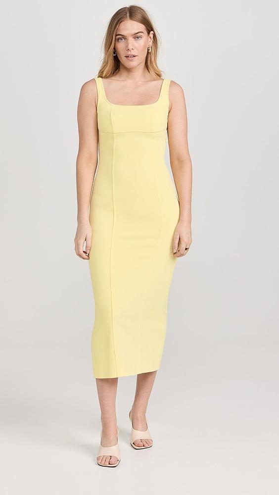 Another Tomorrow Double Tie Back Long Sheath Dress | Shopbop Product Image