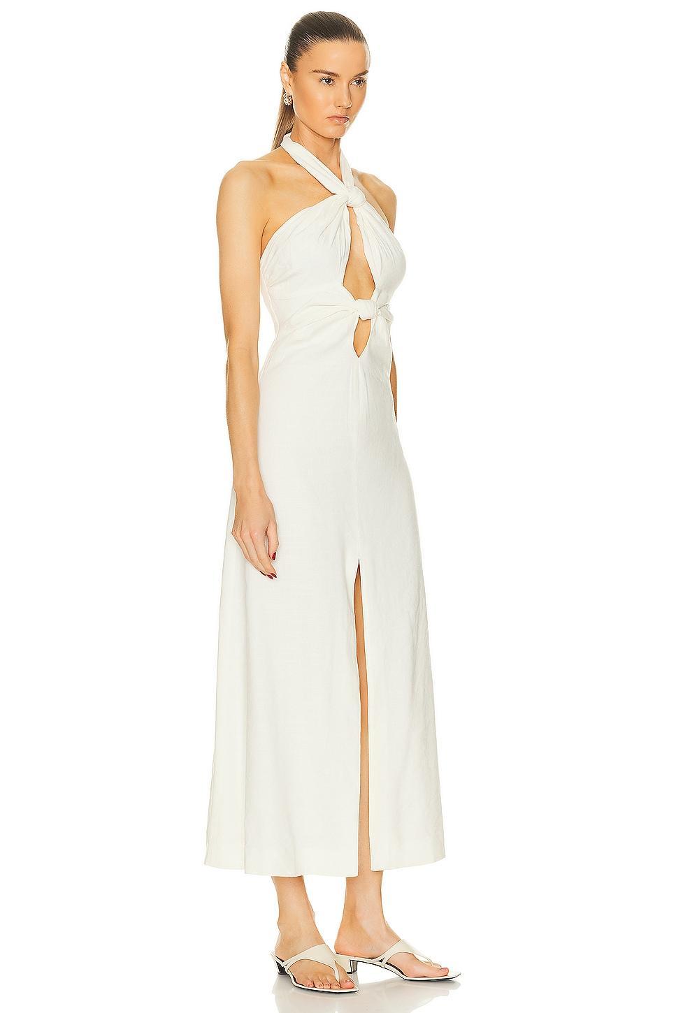 Cult Gaia Susana Midi Dress in White Product Image