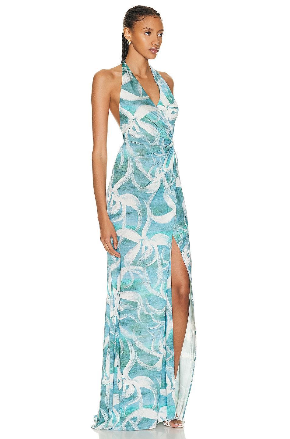 Louisa Ballou King Tide Dress Blue. (also in ). Product Image