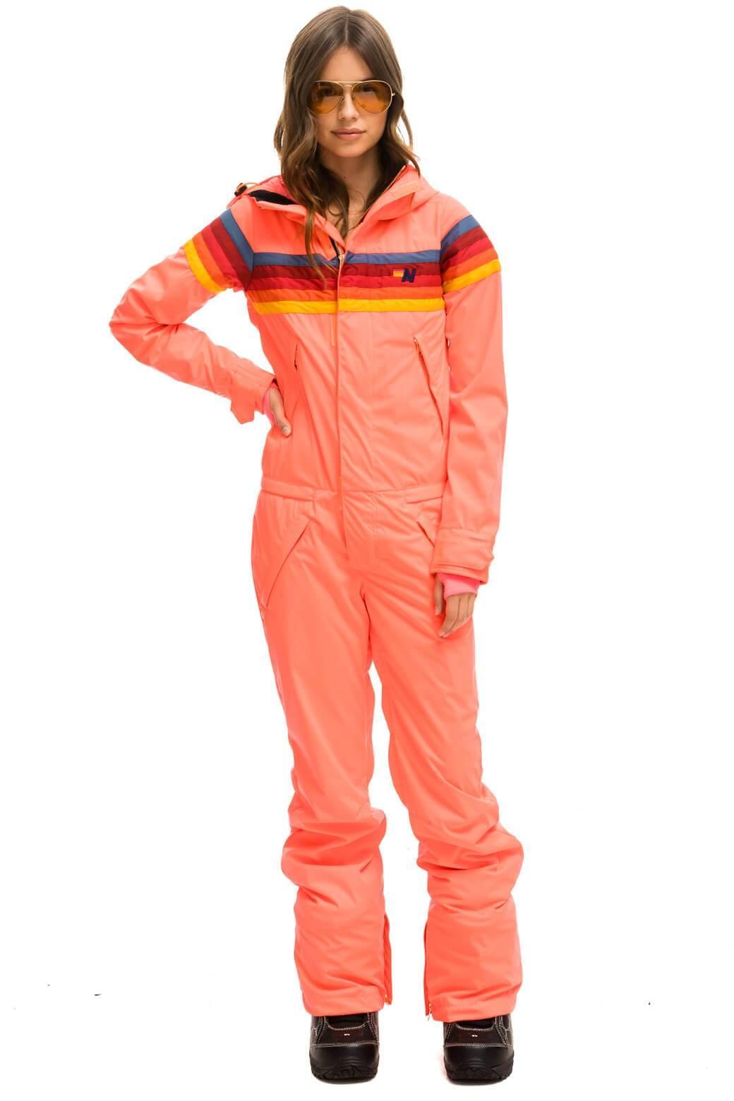 WOMEN'S 3 LAYER POWDER SUIT - NEON FLAMINGO Female Product Image