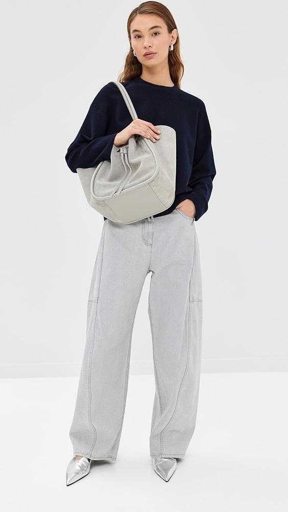 Tibi Grey Denim Sid Jeans | Shopbop Product Image