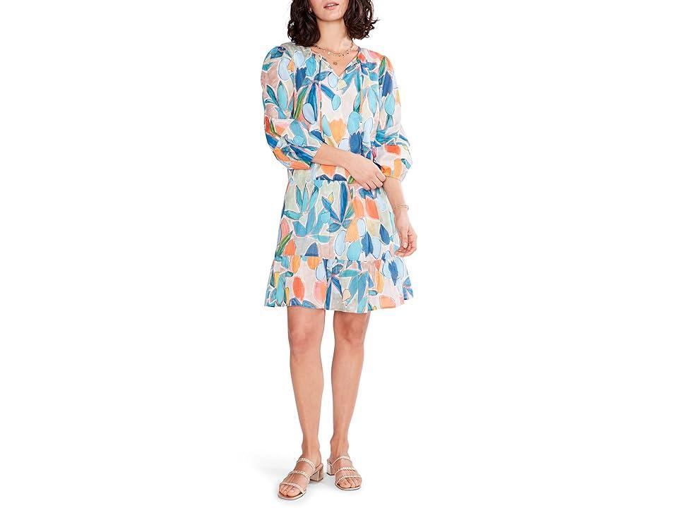 NIC+ZOE Citrus Grove Dress (Blue Multi) Women's Clothing Product Image