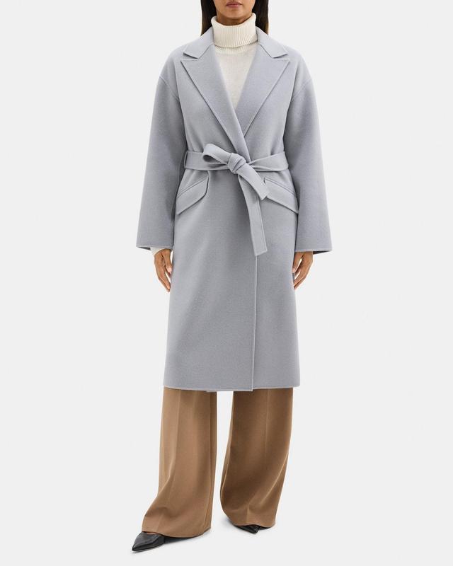 Robe Coat in Double-Face Wool-Cashmere Product Image