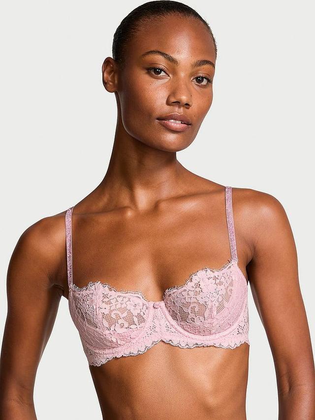 Wicked Twinkle Strap Unlined Lace Balconette Bra Product Image