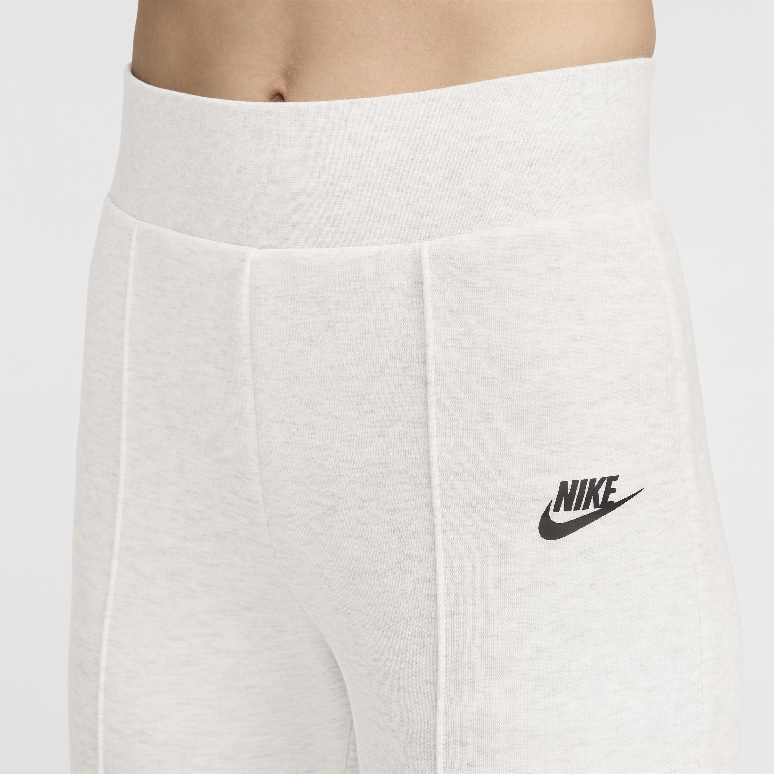 Nike Womens NSW Tech Fleece Essental Pants - Light Grey/Black/Heather Product Image