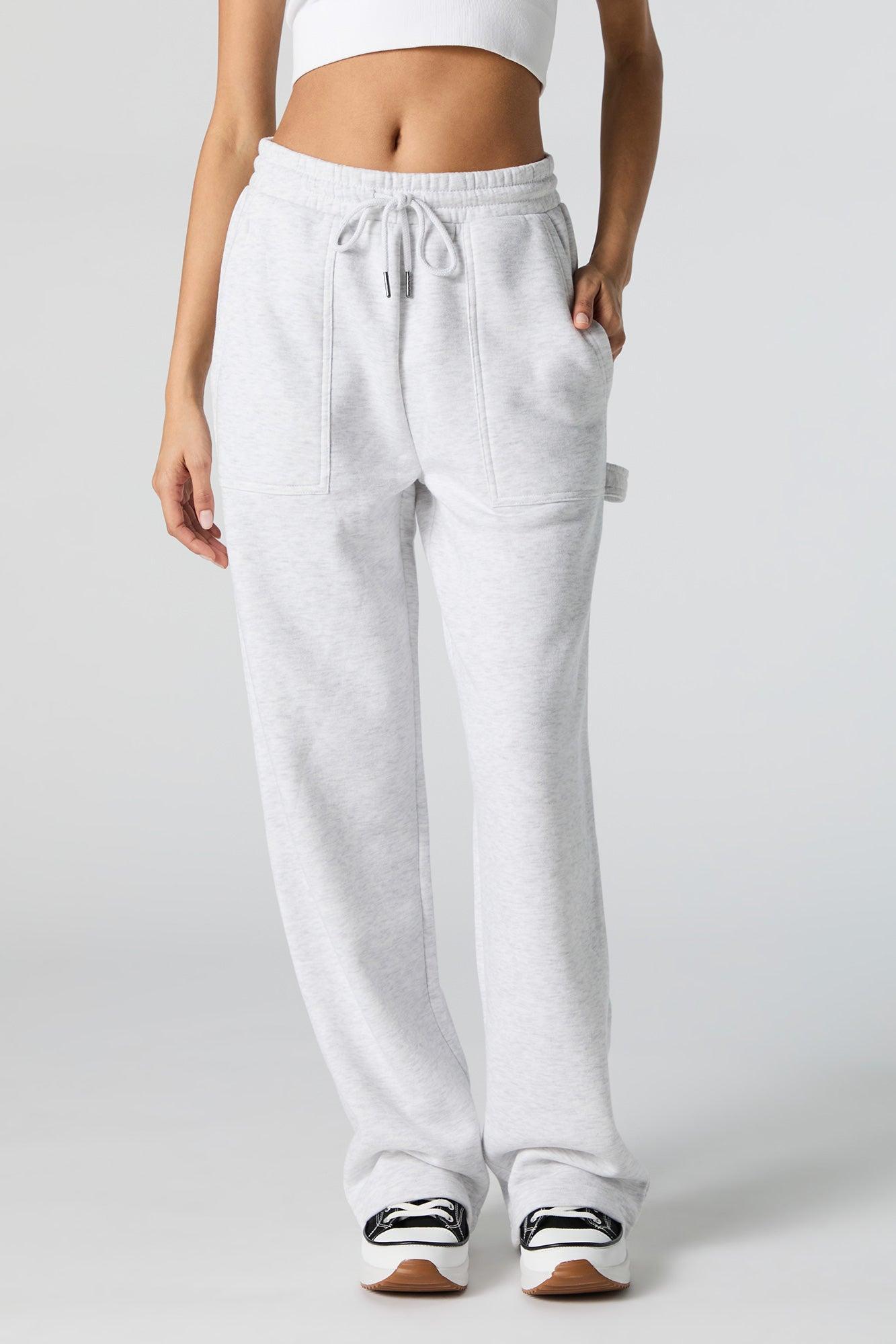 Fleece Straight Leg Carpenter Sweatpant Female Product Image