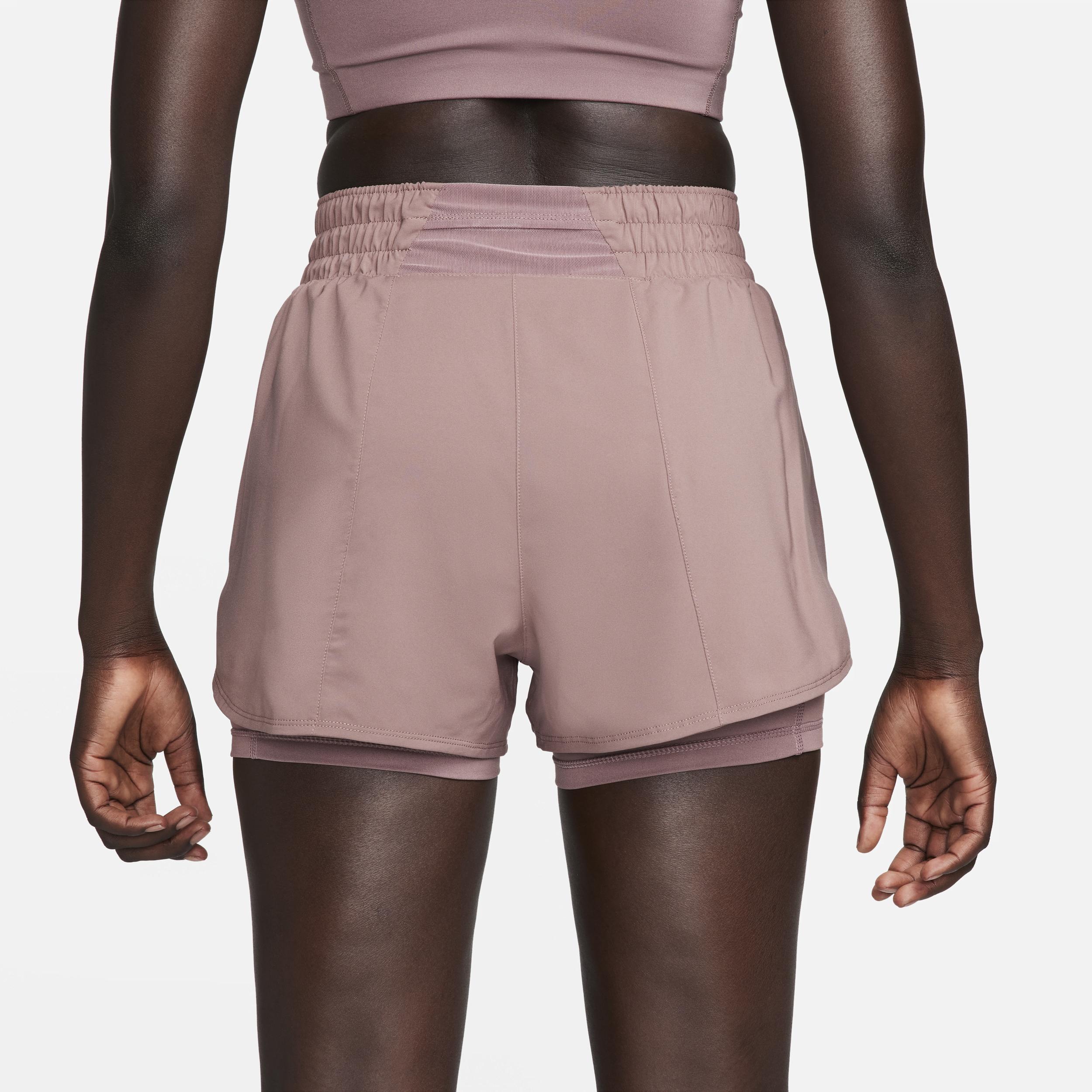 Nike Women's One Dri-FIT High-Waisted 3" 2-in-1 Shorts Product Image