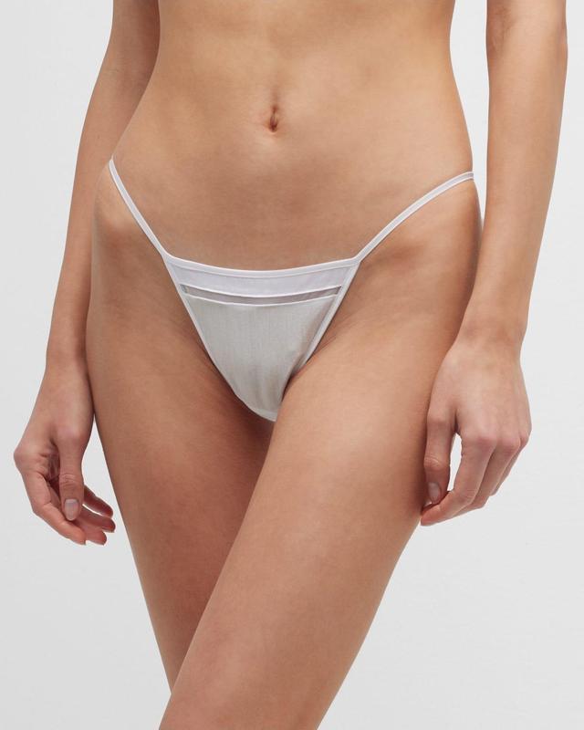 Intime Mesh-Inset Thong Product Image