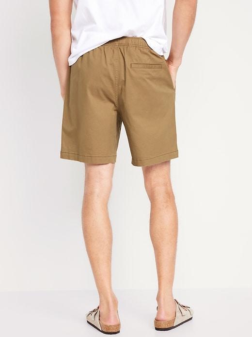 Pull-On Twill Jogger Shorts -- 7-inch inseam Product Image