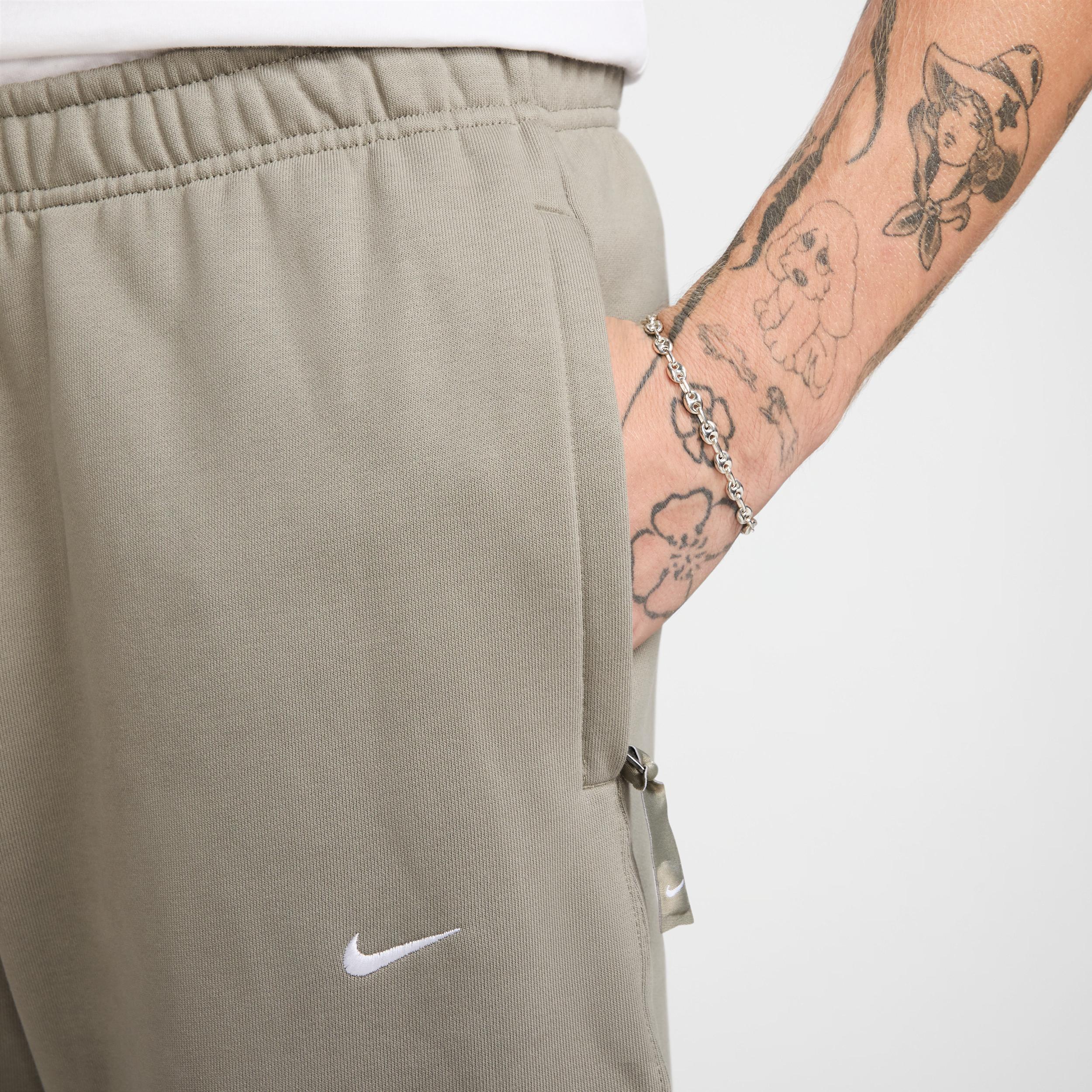 Nike Men's Solo Swoosh Open-Hem Fleece Pants Product Image