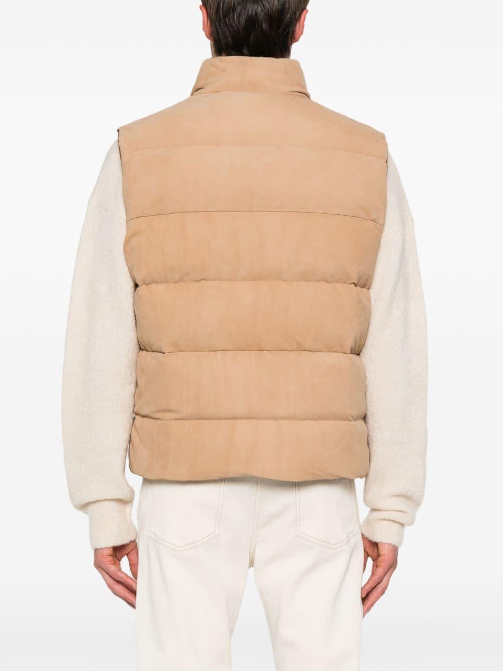 Reversible Down Gilet In Neutrals Product Image