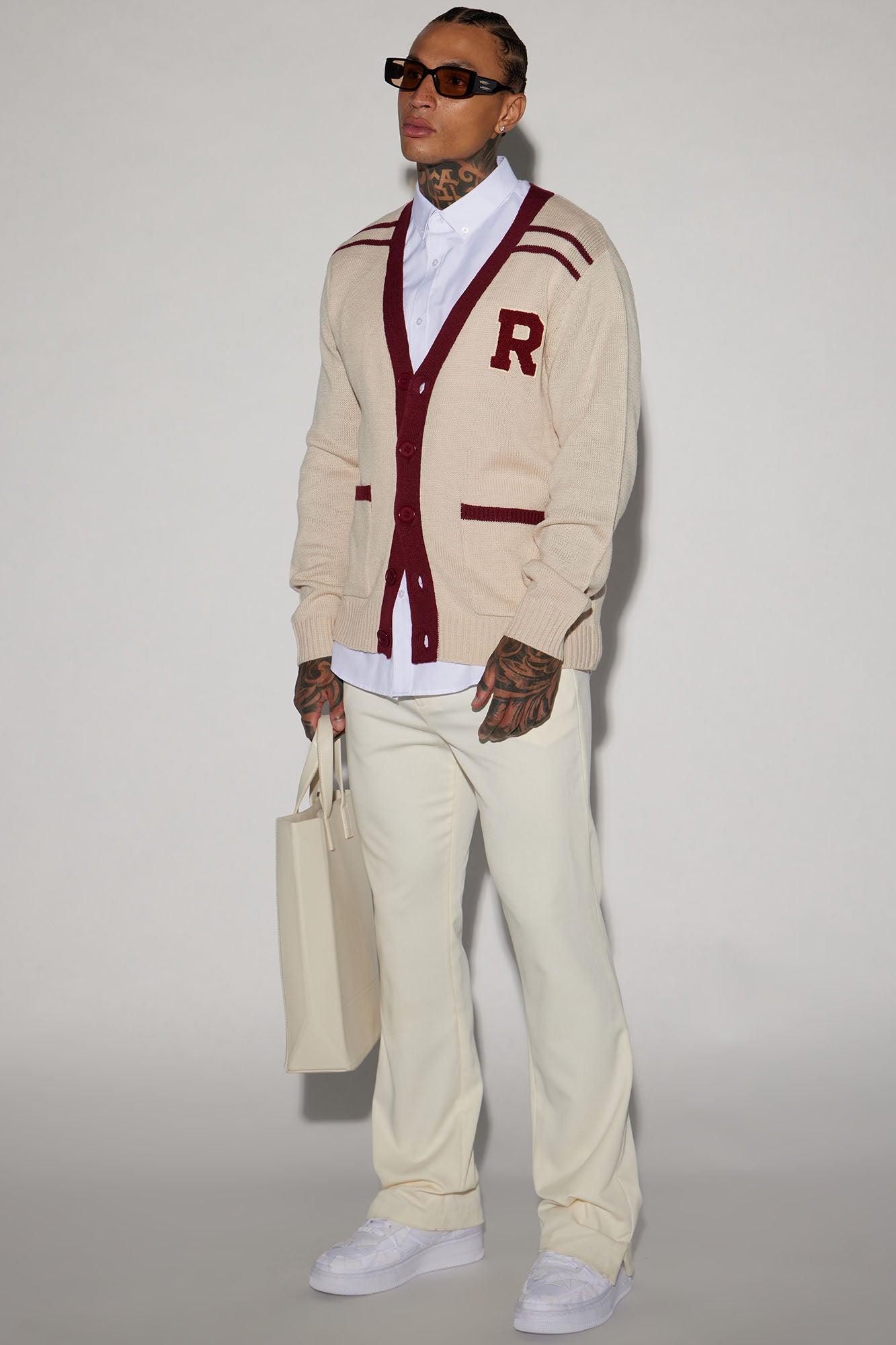 Go To Varsity Cardigan - White/combo Product Image