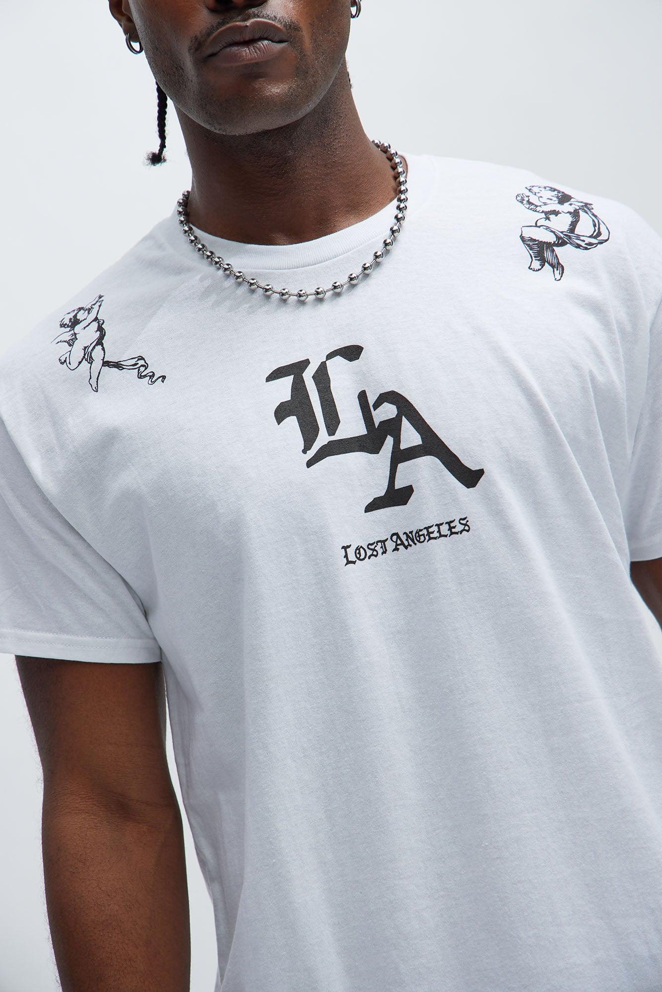 Lost Angeles LA Short Sleeve Tee - White Product Image