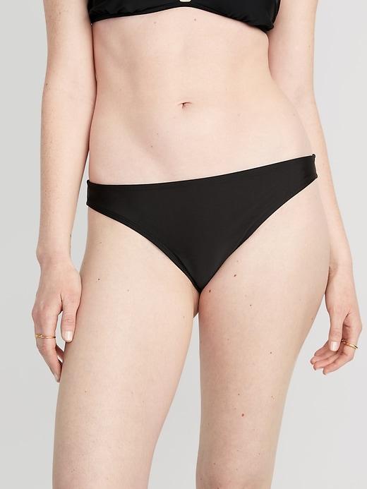 High-Waisted Classic Bikini Swim Bottoms Product Image