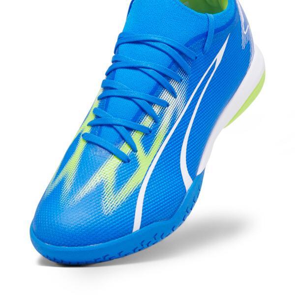 PUMA ULTRA MATCH Indoor Trainer Men's Soccer Cleats Shoes in Ultra Blue/White/Pro Green Product Image