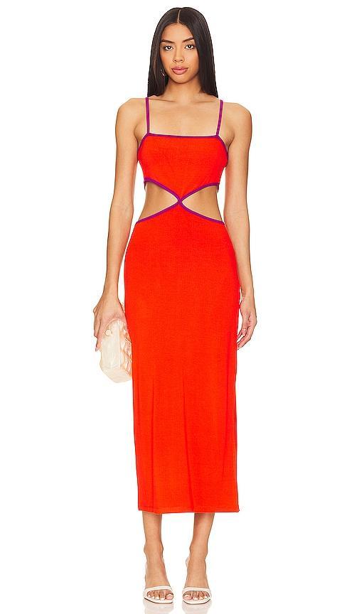 L*SPACE Libra Dress in Red. Product Image