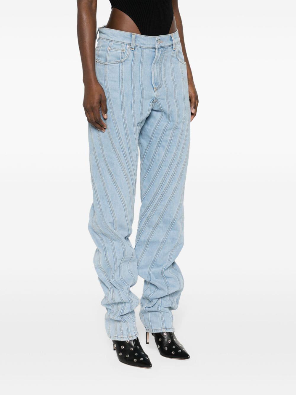 multi-seam spiral jeans Product Image