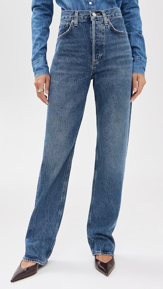 AGOLDE Kelly Jeans: High Rise Relaxed Straight | Shopbop Product Image