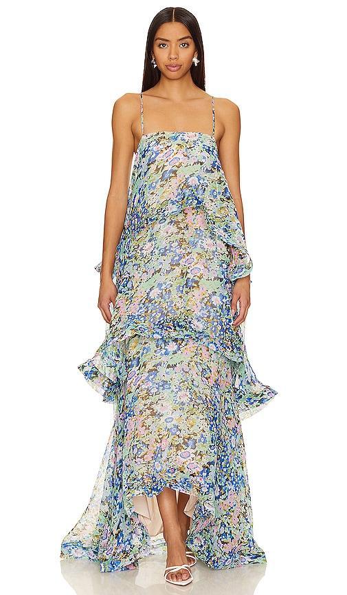 ELLIATT Armani Maxi Dress in Blue. Product Image